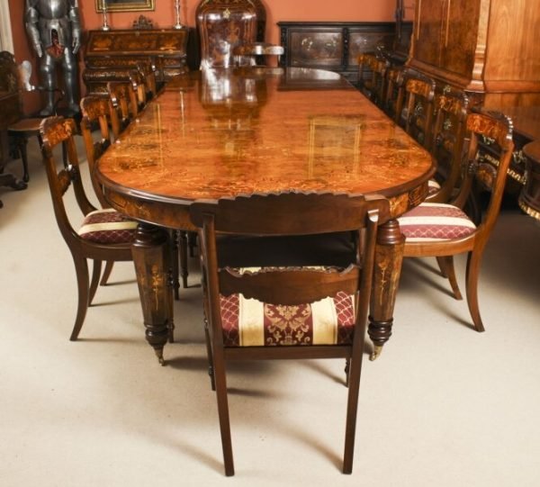 Bespoke Marquetry Burr Walnut Dining Table