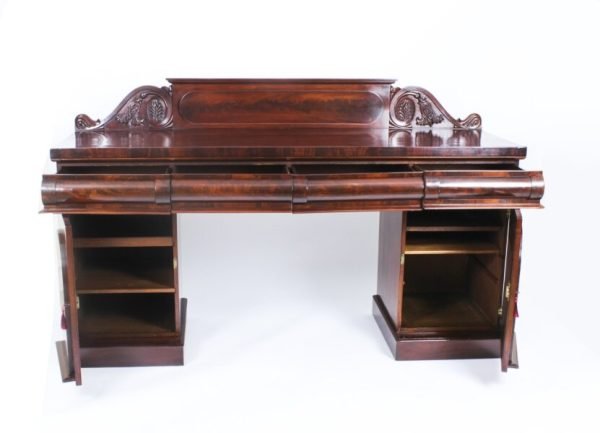 Antique Victorian Pedestal Sideboard - Image 2