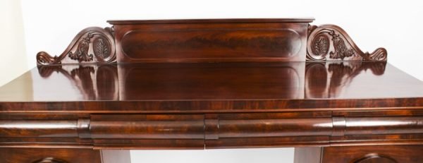 Antique Victorian Pedestal Sideboard - Image 4