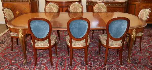 Late 19th Century French Bronze Mounted Kingwood Dining Room Set - Image 4