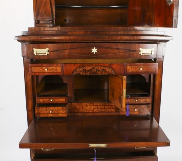 Antique Biedermeier Secretary Chest - Image 4