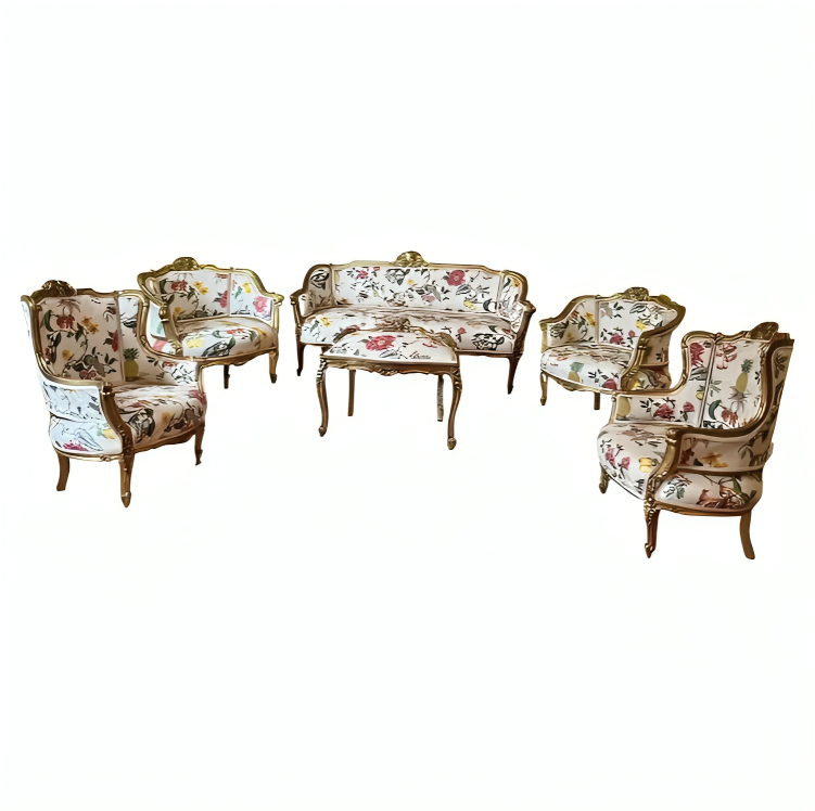 antique lounge suite, living room furniture
