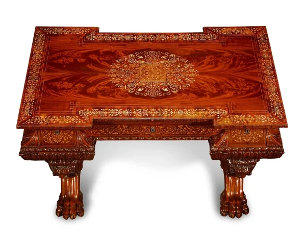 Fully Restored Antique Italian Writing Desk and Armchair - Image 5