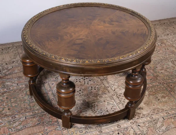 Art Deco Danish Round Top Coffee Table - Image 2