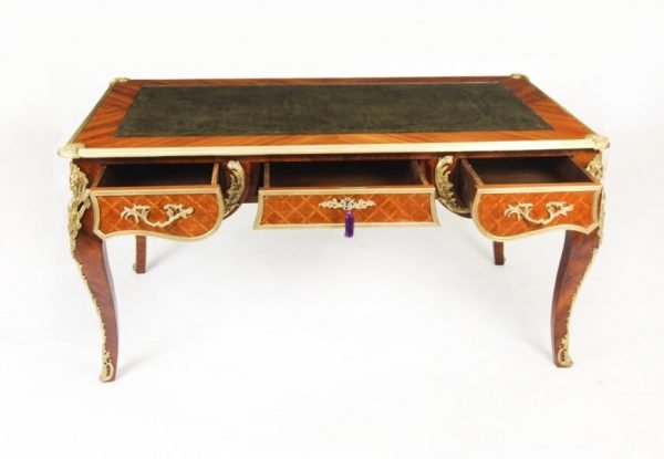 Antique Louis Revival Kingwood & Ormolu Mounted Bureau - Image 2