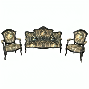 antique lounge suite, living room furniture