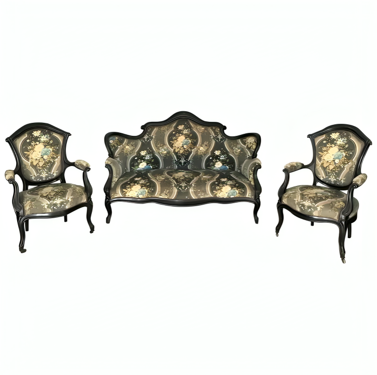 antique lounge suite, living room furniture