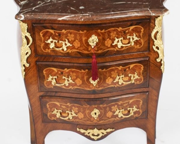 Antique French Louis Revival Gonçalo Alvest Marquetry Commode - Image 5