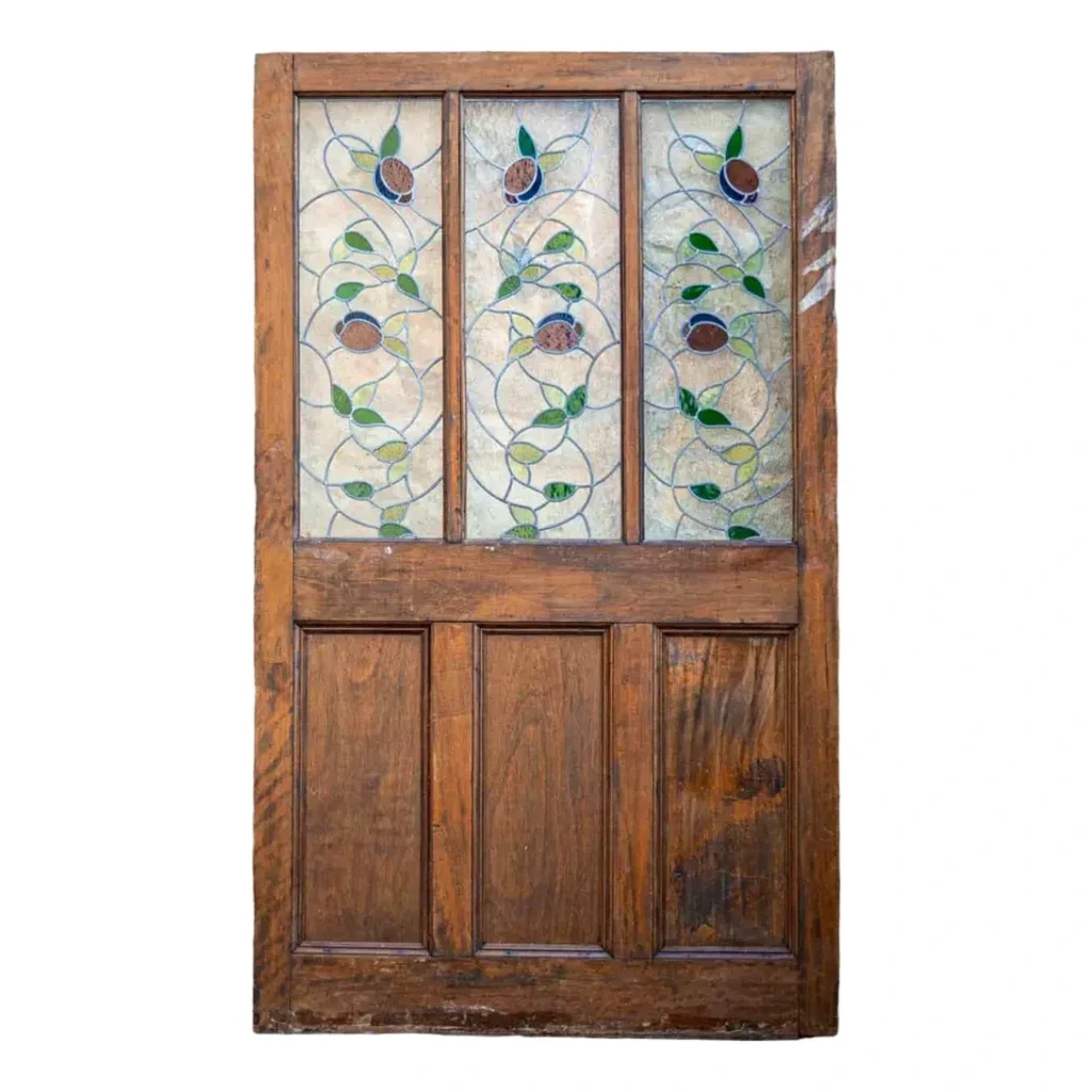 antique stained glass doors