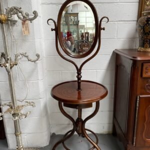 Antique Bentwood vanity stand with drawer and mirror – antiques Pretoria
