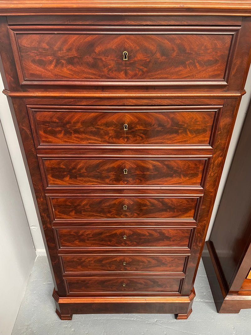Antique mahogany secretaire chest with fitted desk – antique furniture Johannesburg