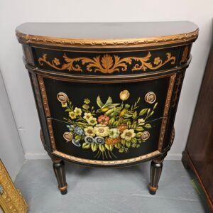 Ebonised hand painted French style chest of drawers for sale in Pietermaritzburg