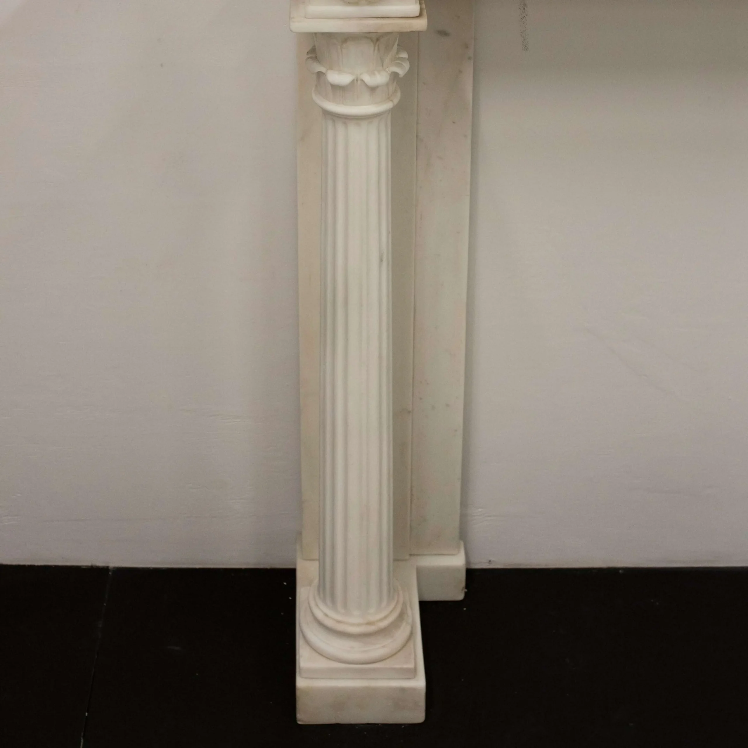 Neoclassical Marble Chimneypiece with Vine & Grape Frieze, Early 19th Century - Image 3