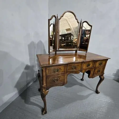 Walnut dressing table with stool Durban