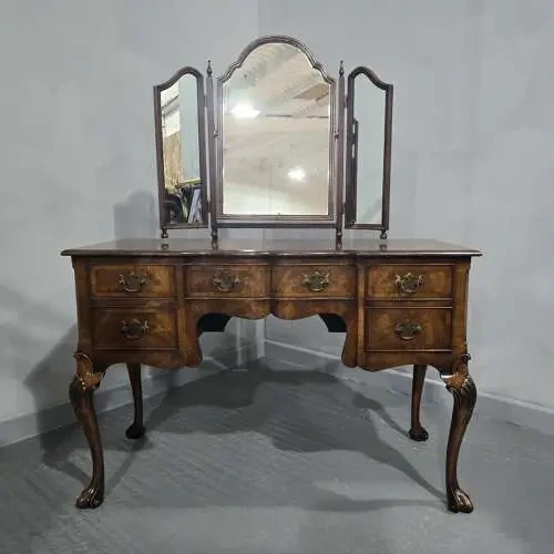 Walnut dressing table with stool Durban