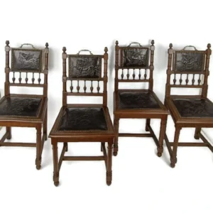 Circa 1900 Renaissance dragon carved chairs available in Cape Town