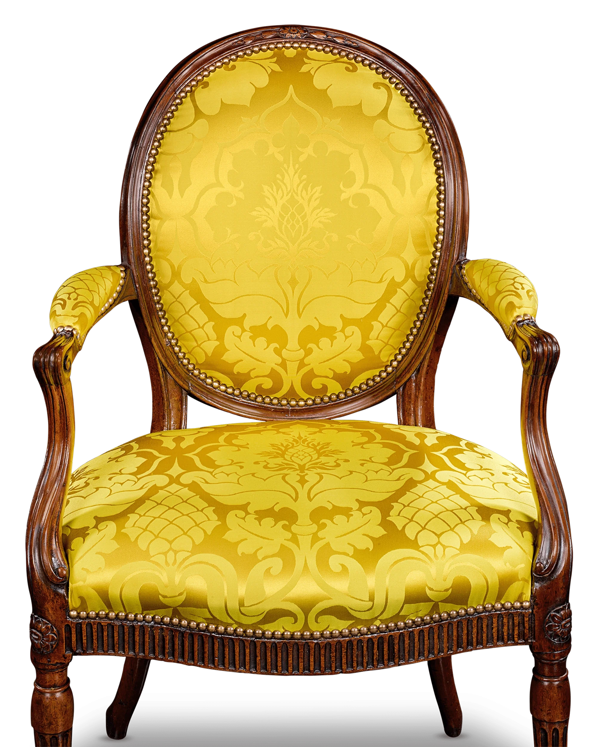 Pair Thomas Chippendale Mahogany Armchairs, 18th C. - Image 4